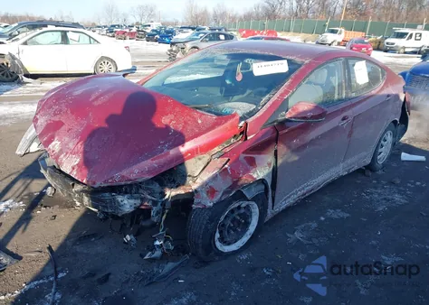 2016 Hyundai Elantra Se из США, поврежденный, VIN 5NPDH4AE7GH736703